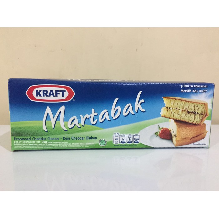 

Keju KRAFT Craft Kraf MARTABAK Kraft 2kg 2 kg