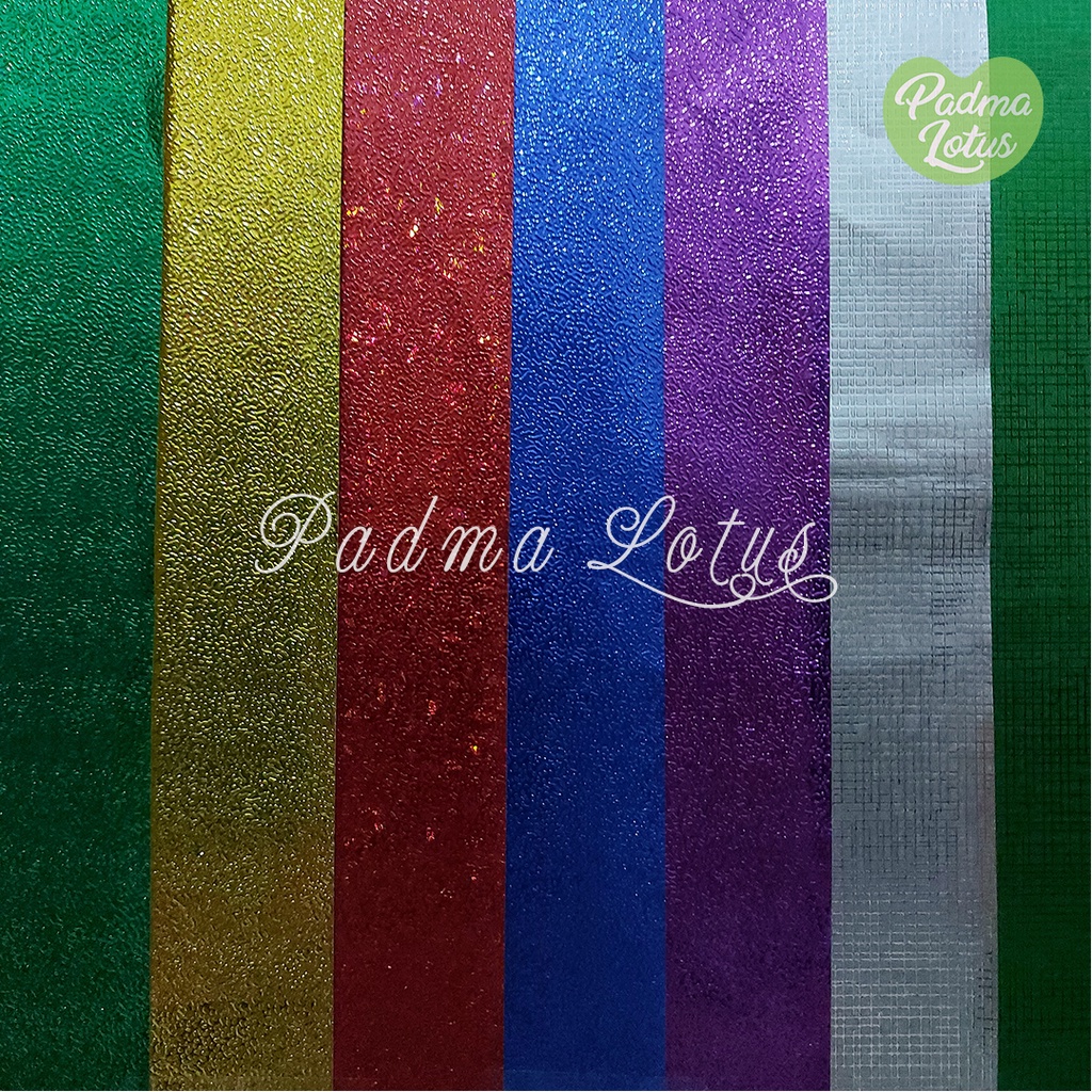 Kertas kado rainbow pelangi hologram glowing kilap