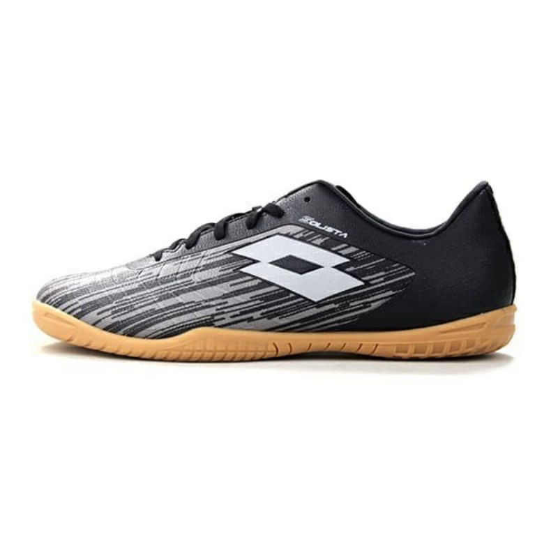 Sepatu Futsal Lotto solista In grey Black Original