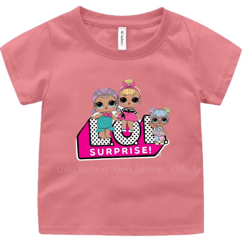 Kaos Anak Perempuan Lol Surprise Murah Umur 2 sampai 15 Tahun Uxlo Fashion