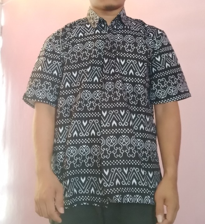 Kemeja Batik Pria Ppbtk07 Modern Lengan Panjang Casual Modis Trendy Masa Kini M L Xl Xxl Asli  Pkl