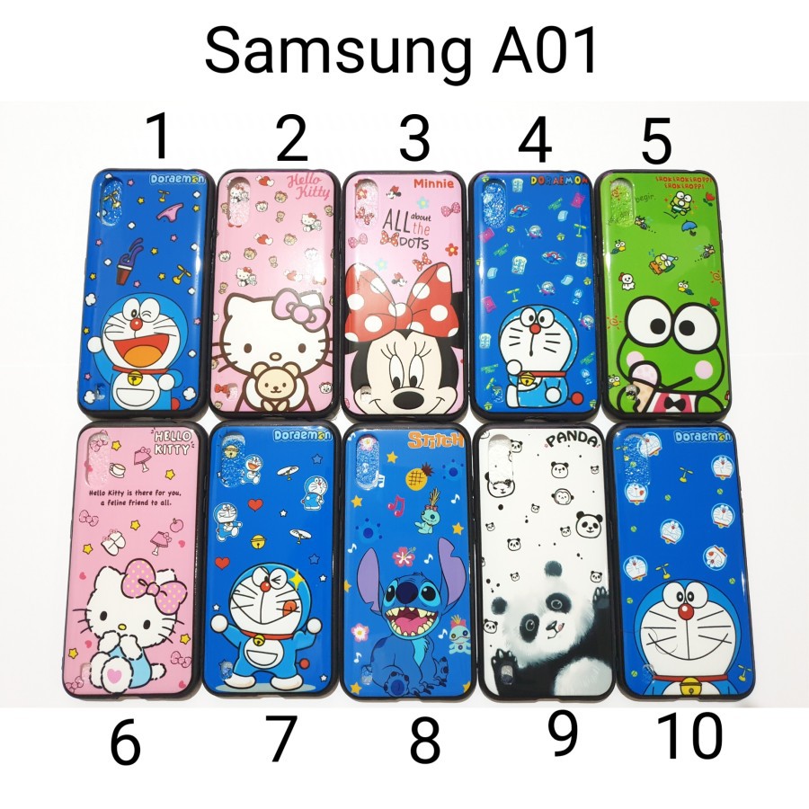 Case Softcase Fuze Hitam Samsung A01 2020 Motif Karakter A 01 Disney