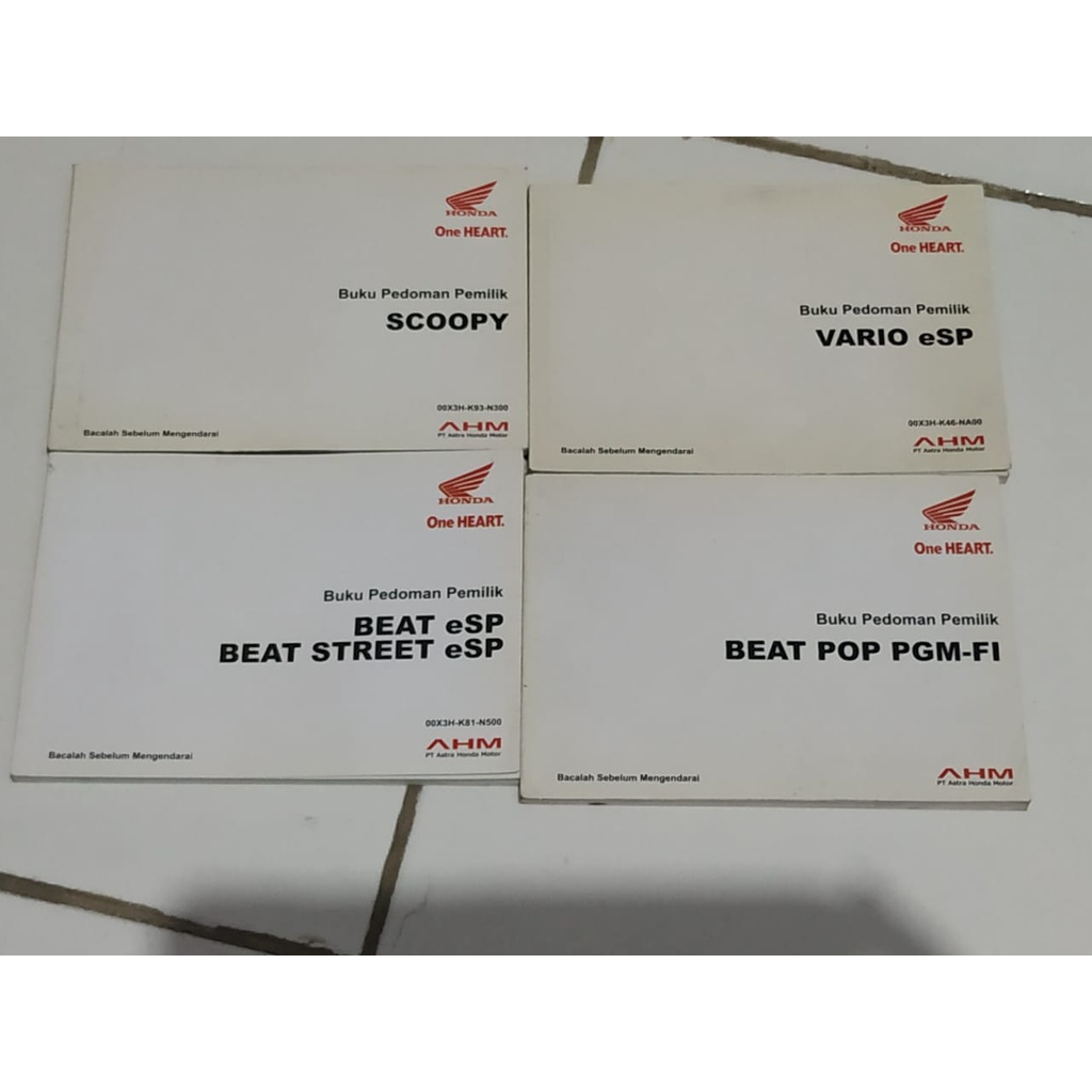Jual Buku Pedoman Original Sepeda motor Honda semua tipe | Shopee Indonesia
