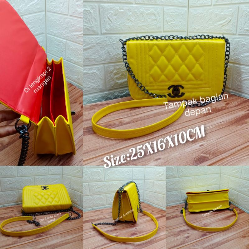 TAS SLEMPANG BOY AISYAH SIZE 25X10X16CM