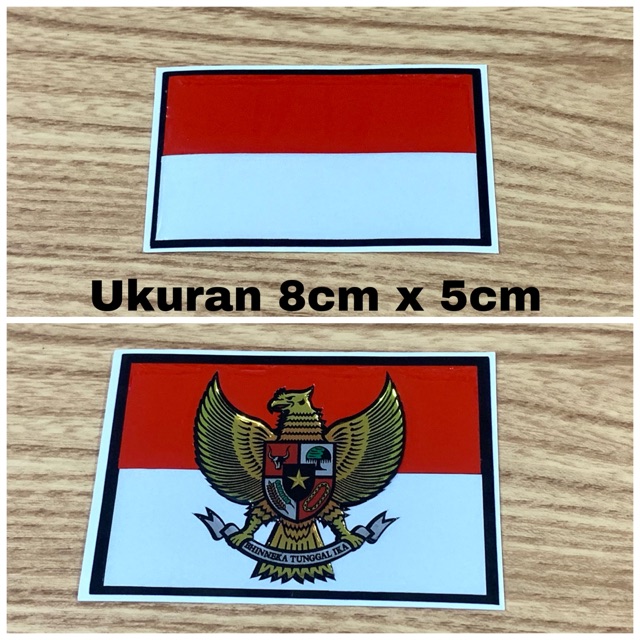 STIKER TIMBUL BENDERA MERAH PUTIH