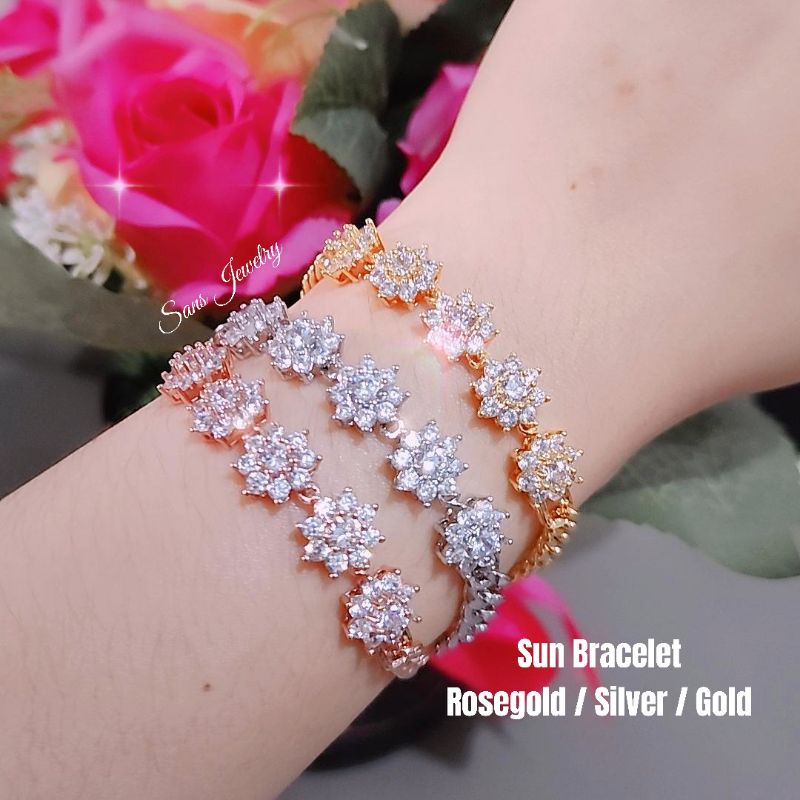 Promo Gelang Sisik Naga Gelang Matahari Sun Bracelet Gelang Silver Perak Gelang Gold Emas Gelang Ros