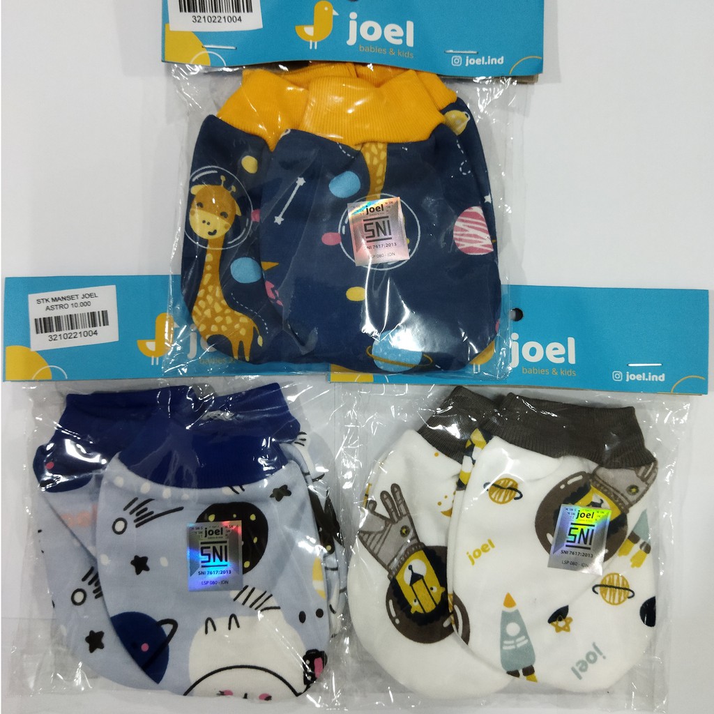 Sarung Tangan Kaki Bayi Motif JOEL 1 Pasang SNI