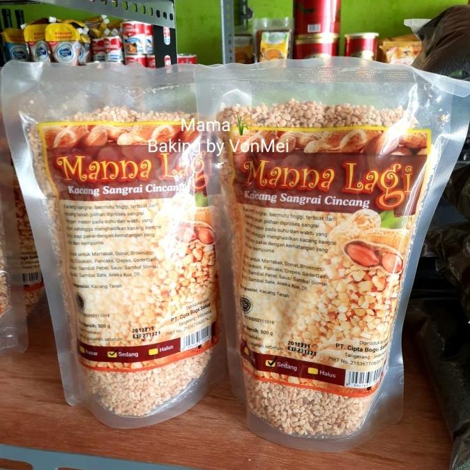 

MANNA LAGI Kacang Sangrai Cincang Cacah 500 Gr Kode 509