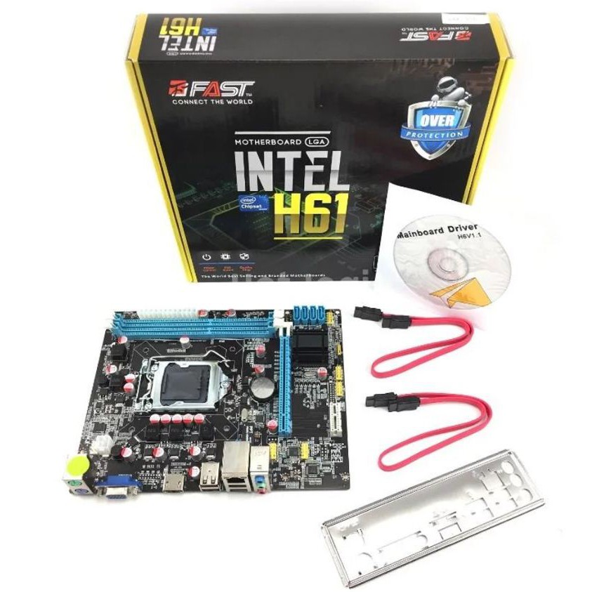 MATHERBOARD FAST INTEL H61 SOCKET 1155 DDR3 PORT HDMI DAN VGA - MATHERBOARD AMPTRON H61G DDR3 SOCKET 1155 SLOT M2 - - MOTHERBOARD BULLDOZER INTEL H61 SOCKET 1155 DDR3 PORT HDMI DAN VGA