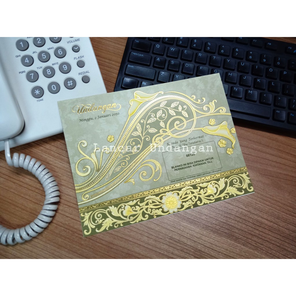 Undangan Pernikahan / Undangan Murah / Undangan Bagus / Erba 88126