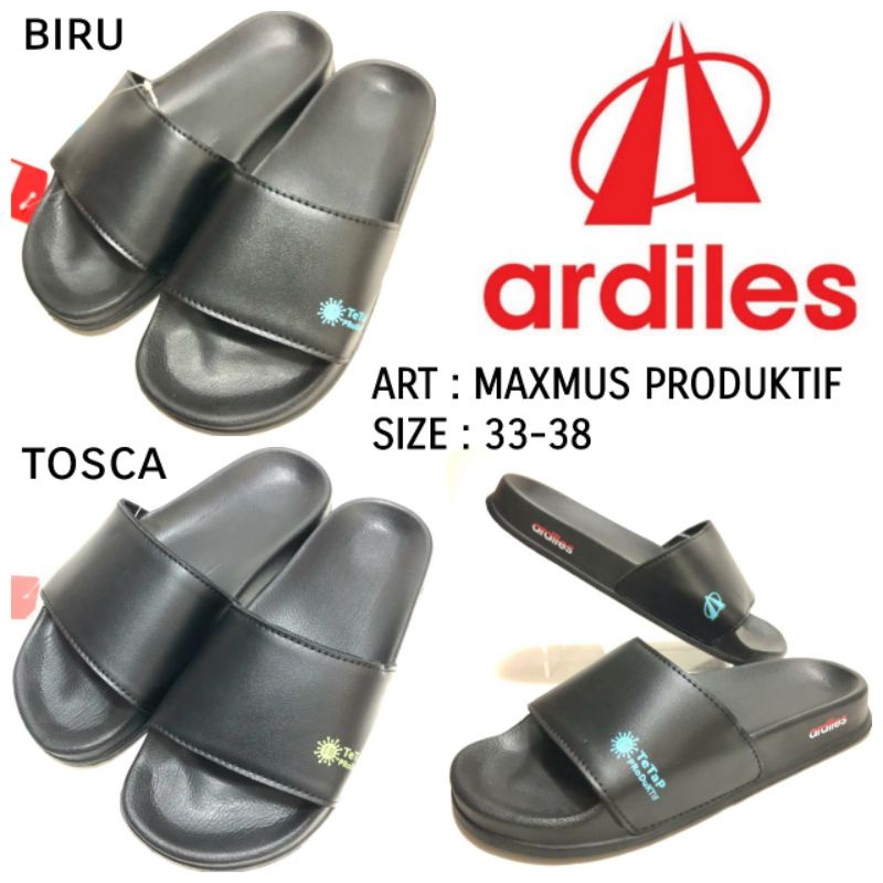 SANDAL SELOP UNISEX ARDILES MAXMUS PRODUKTIF 33-38 BIRU DAN TOSCA ANTI LICIN