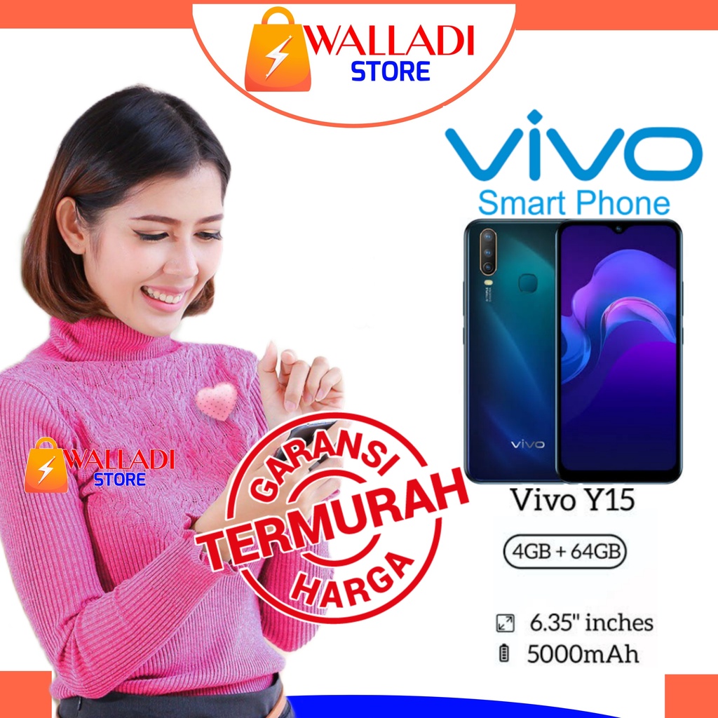 [GRATIS ONGKIR] VIVO Y15 4/64 3/64 Fullset Second Original Seken Murah Bekas Like New