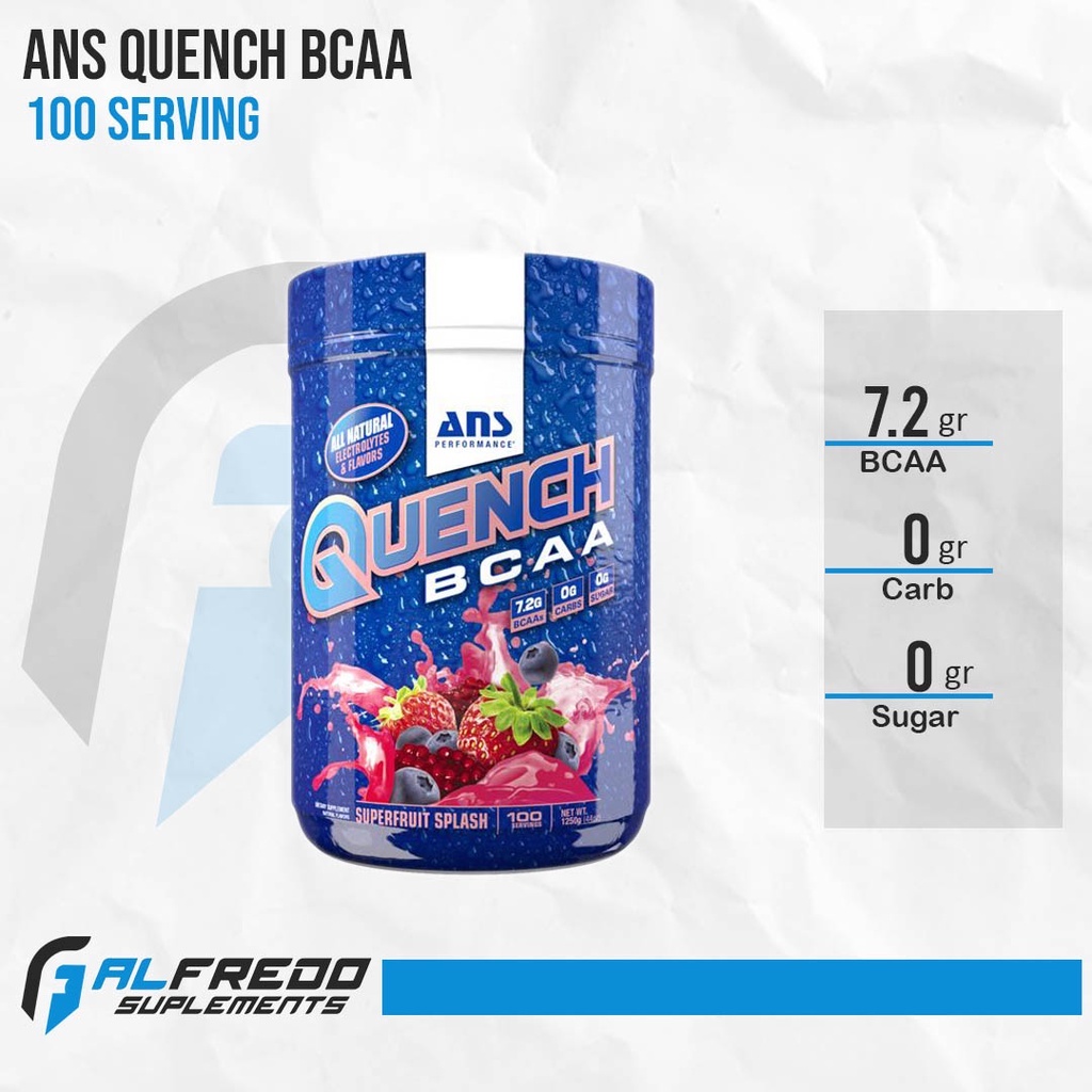 ANS Performance Quench Bcaa 100 Servings 1250 Grams Bcaa Powder BPOM