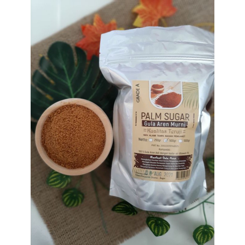 

Gula Aren Semut-Gula Aren Alami-Arenga Palm Sugar Organic 500gr