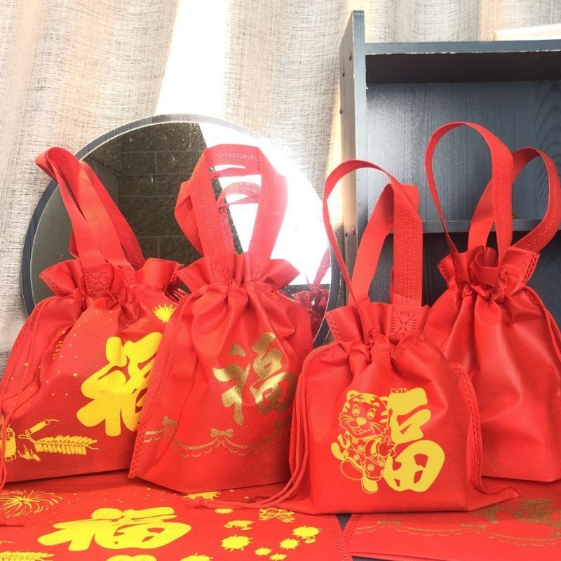 TAS SERUT KAIN IMLEK TAS HAMPERS KUE KERANJANG HADIAH CNY