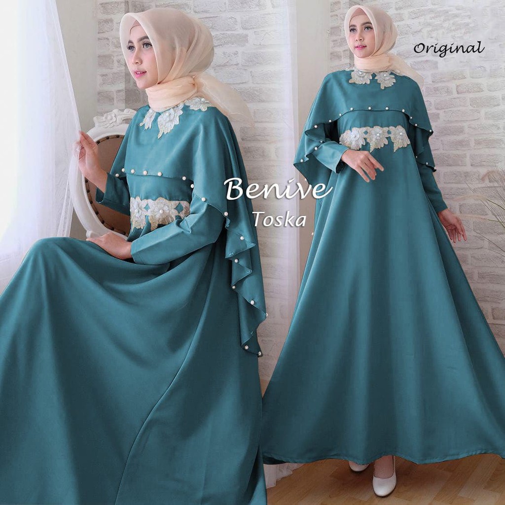 baju batik biru cocok dengan jilbab warna apa