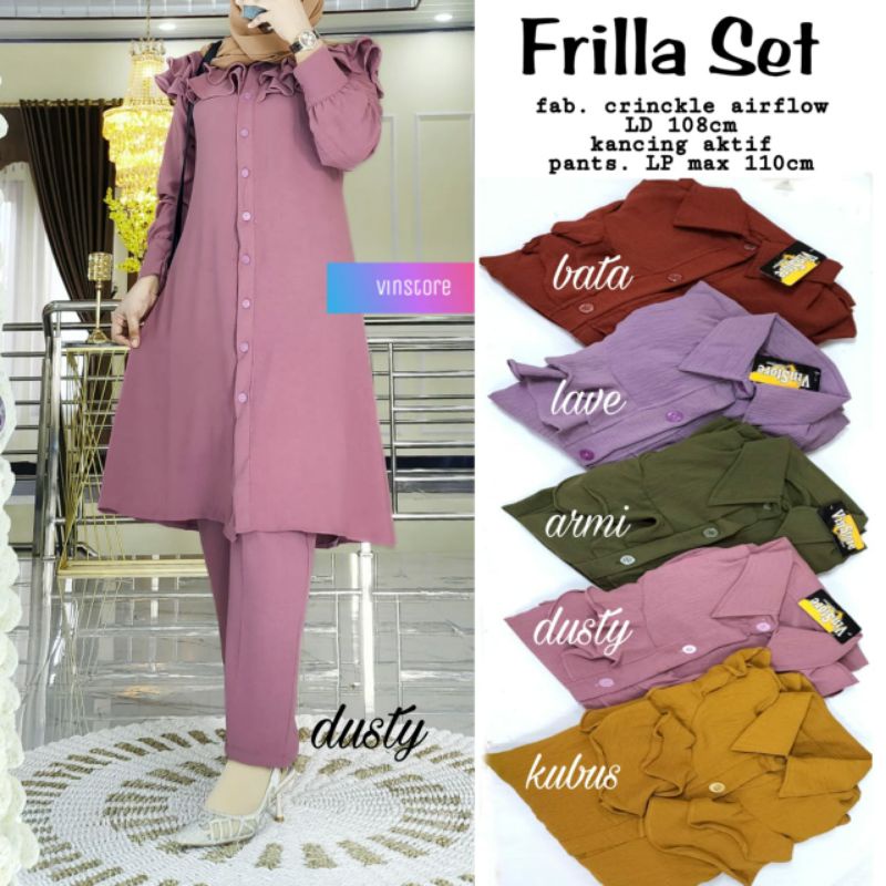 BAJU SETELAN FRILLA SET ORIGINAL BY VINSTORE