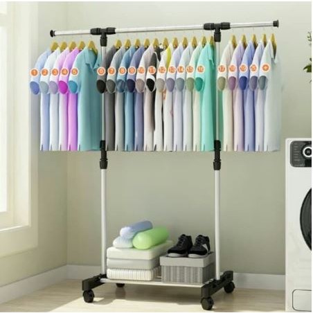 Rak Gantungan Baju Serba Guna Stand hanger single pole Rak Gantungan Baju Serba Guna Stand hanger single pole