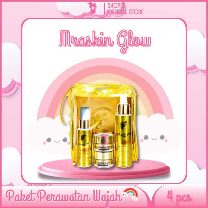 MRASKIN GLOW SKINCARE ORIGINAL BPOM PAKET PERAWATAN WAJAH