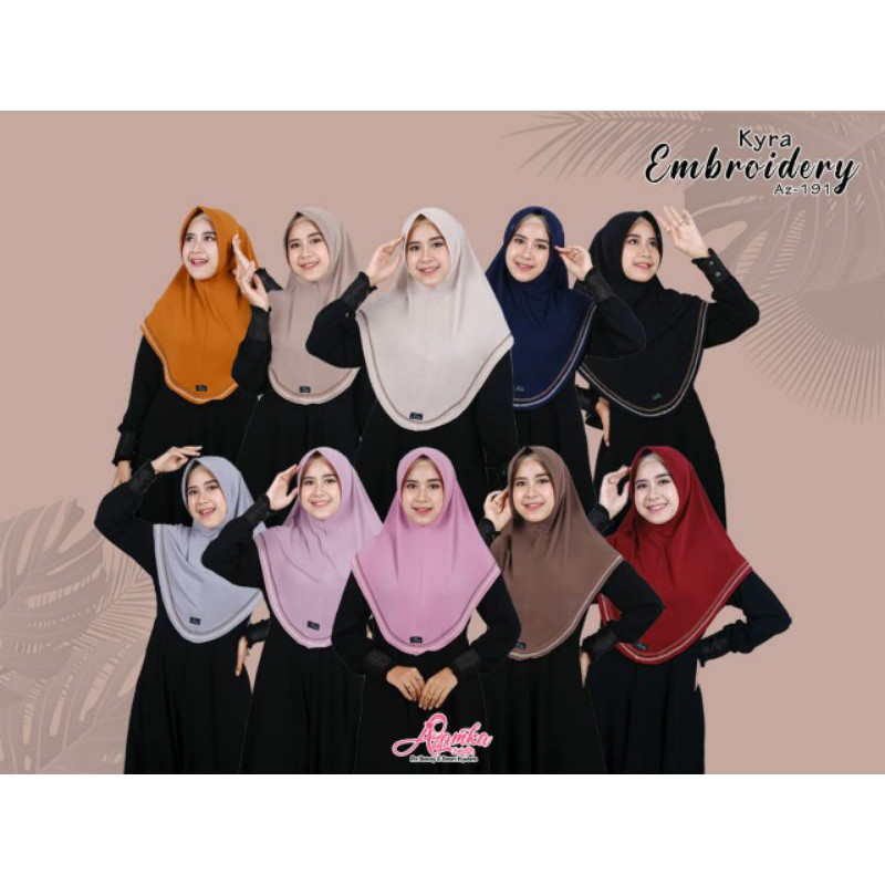 BERGO KYRA EMBROIDERY/AZAMKA HIJAB ORI