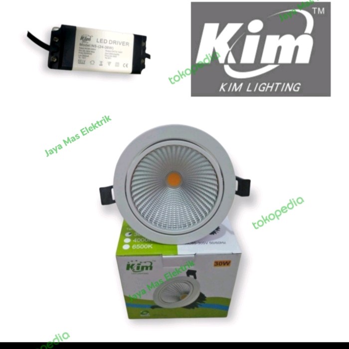 KIM Downlight LED COB 30w 30 watt 30watt SpotLight Cieling Light Inbow - Natural 4000k