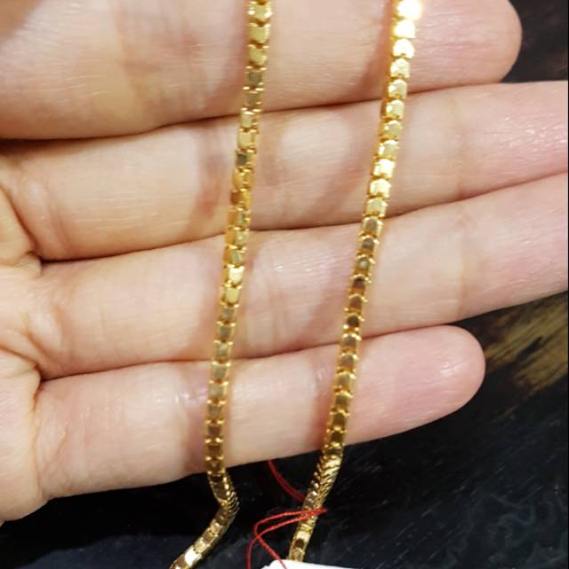 Kalung emas model panjang berat 6.5gr
