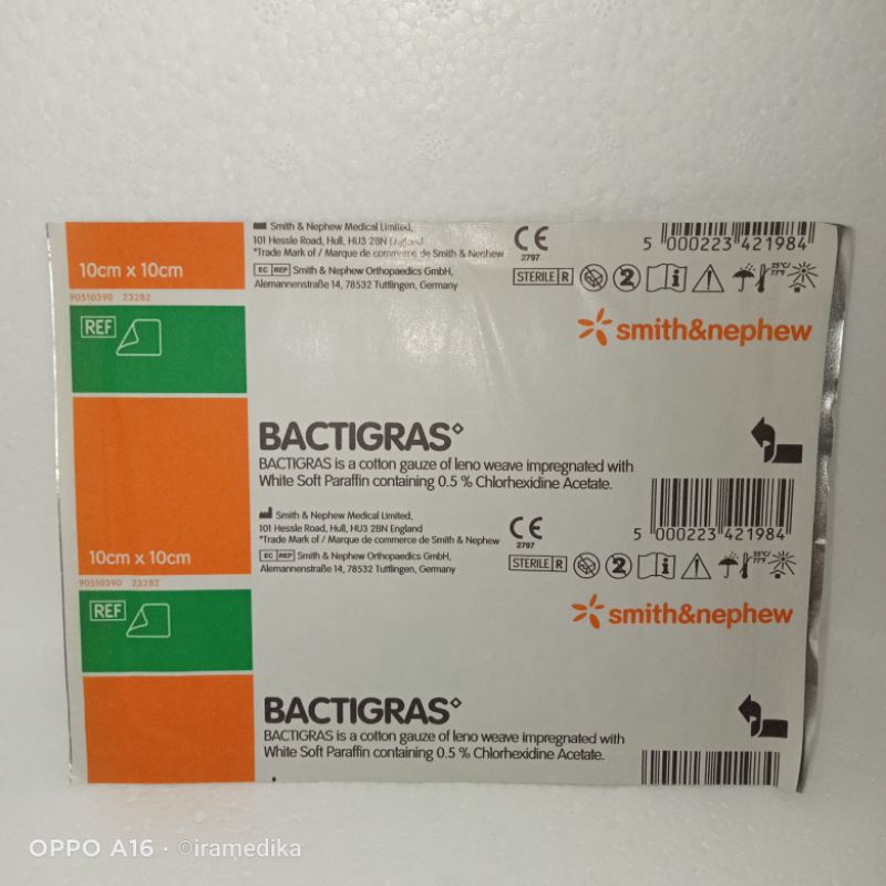 BACTIGRAS 10cm x 10cm
