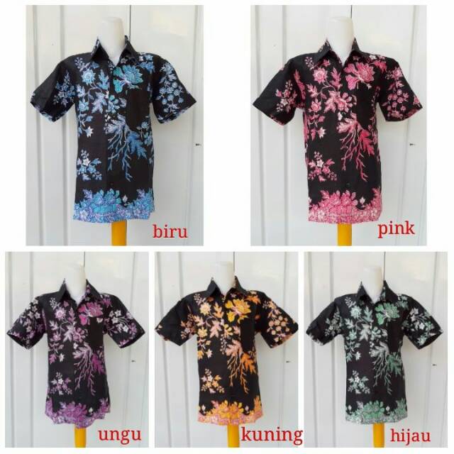 Baju Batik Anak Buketan Couple Orang Tua / Baju Anak