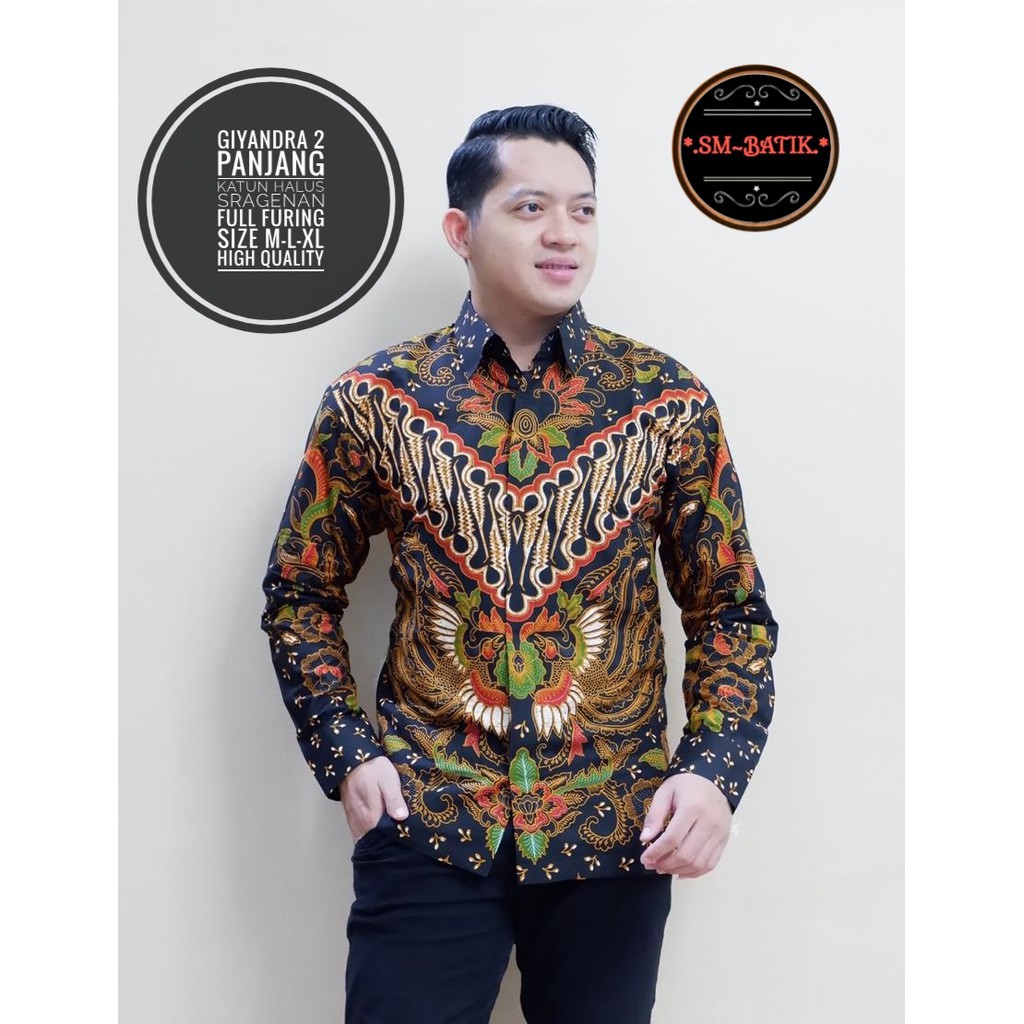 GIYANDRA 2 SM BATIKSOLOAMANAH KEMEJA BAJU BATIK PRIA SOLO LENGAN PANJANG PENDEK LAPIS FURING ATASAN BATIK PREMIUM MODERN KATUN HALUS BYANTARA BIMA IJO NARAYA HARYONO PARANG TRUNTUM KEMBANG ABANG AKAR MERAH BANGAU MELON ADIWIJAYA SEKAR KOKO PEKSI JIWO IJO