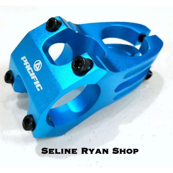 Stem Sepeda MTB PACIFIC Full Alloy Blue Tosca Glossy 45mm Limited