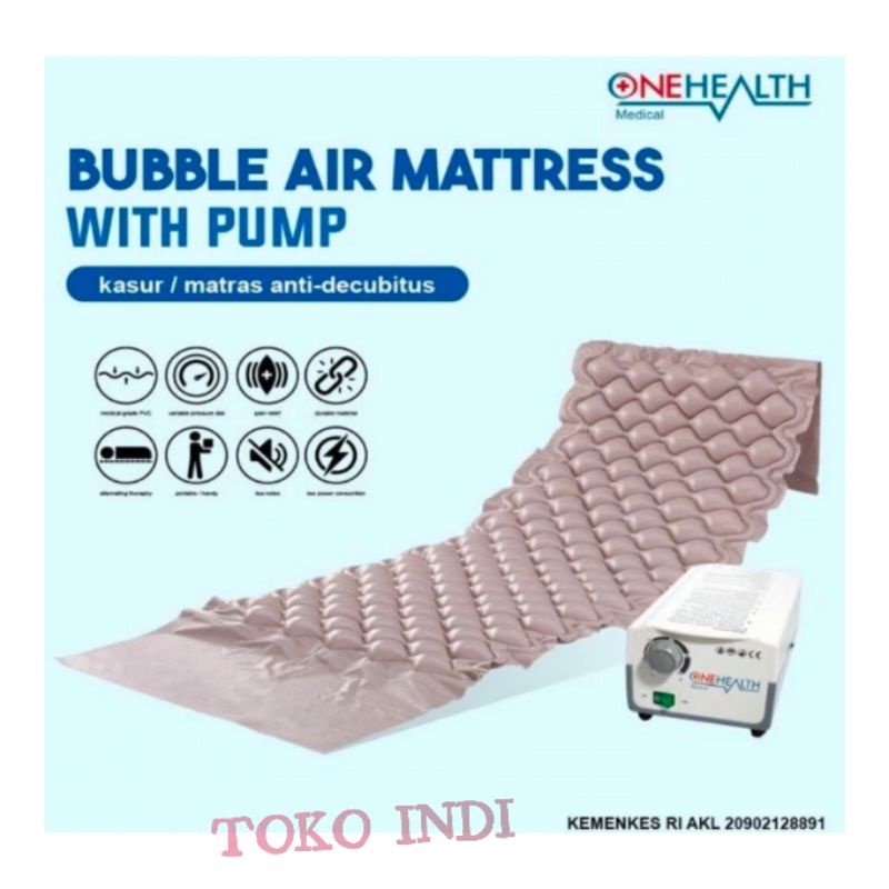 Kasur Angin Anti Decubitus OneMed QDC-303 / Bubble Mattress With Pump/Matras Decubitus