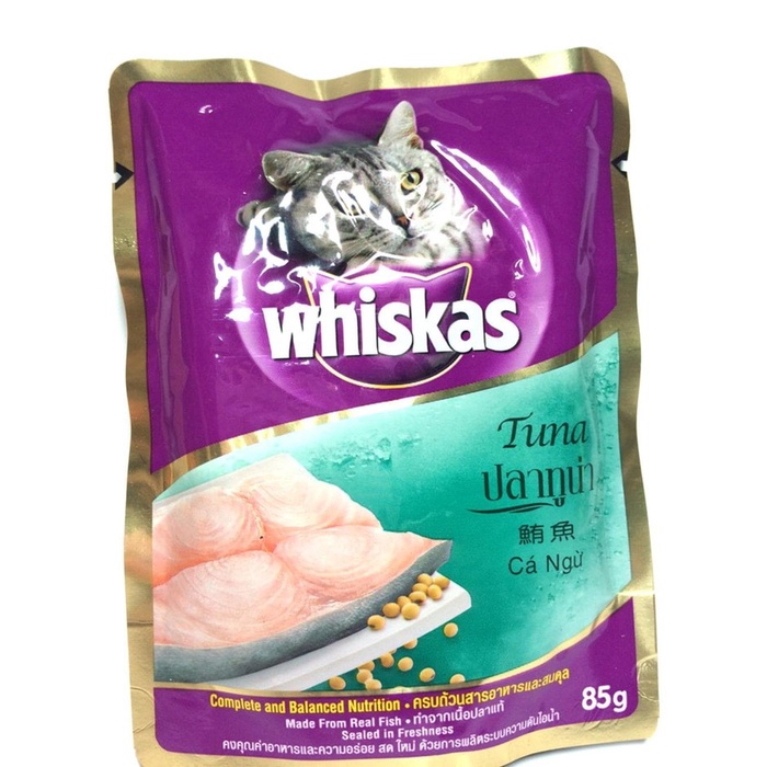 

WHISKAS POUCH TUNA KUCING 85GR