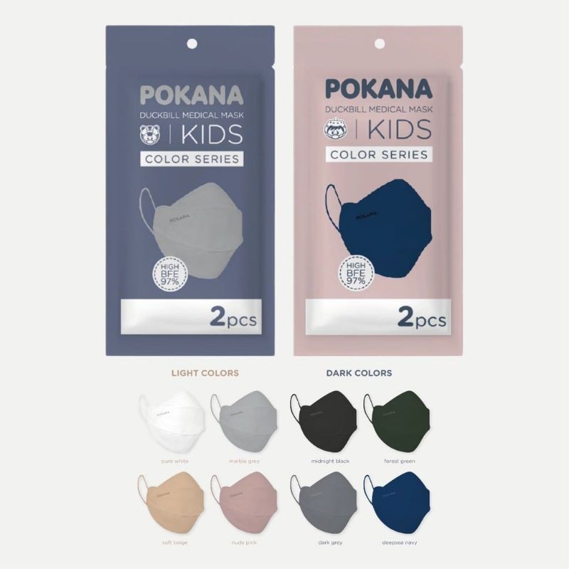 Pokana duckbill anak earloop sachet isi 2 pcs