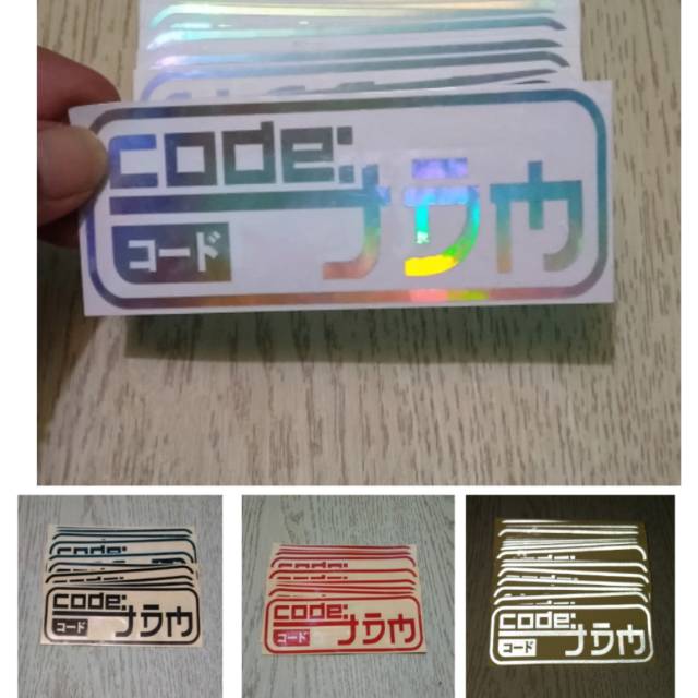 STICKER MOBIL JDM HURUF KANJI JAPAN CUTTING