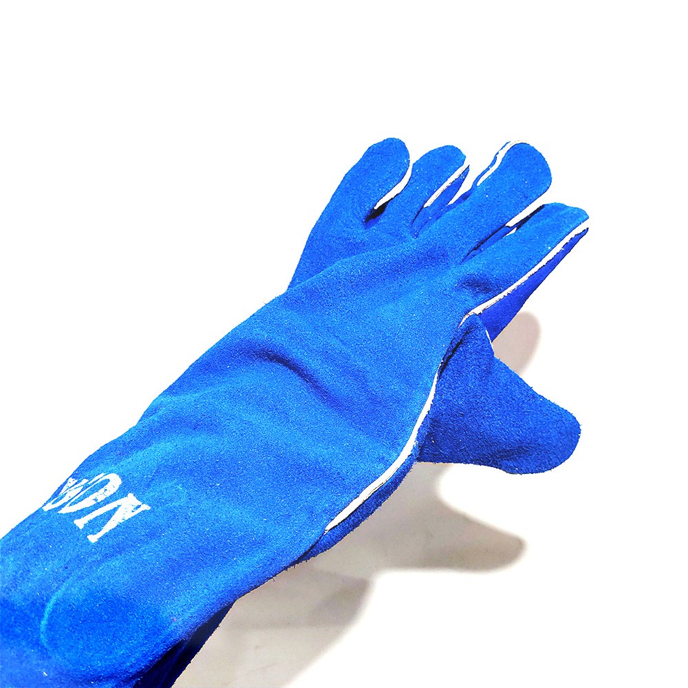 SARUNG TANGAN LAS KULIT 16 INCH / WELDING GLOVES BIRU