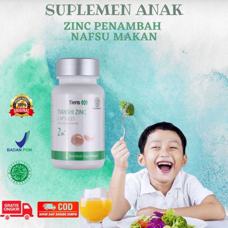 Vitamin Anak Ampuh BPOM Zinc Tiens Penambah Nafsu Makan Anak