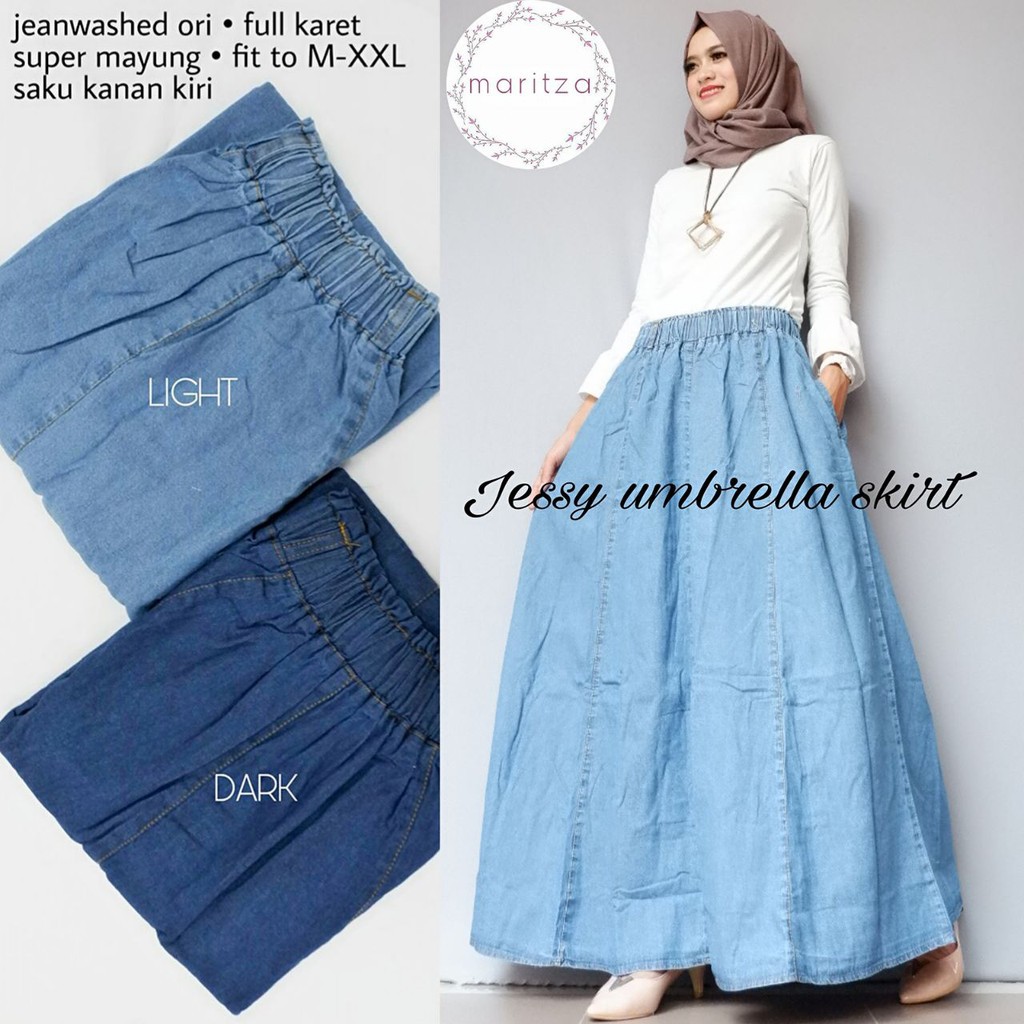 ASEA Jessy Umberella - Rok Jeans Payung Pecah 8-Light