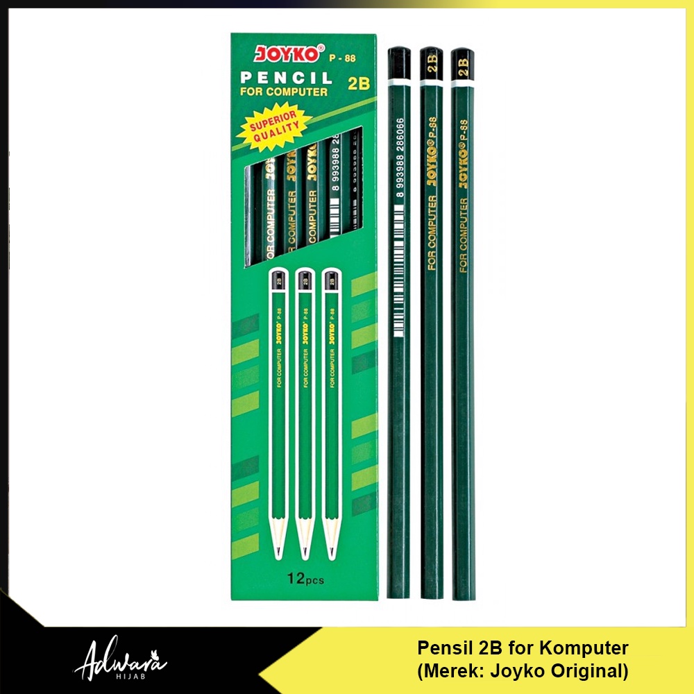 1 LUSIN Pensil 2B Joyko for Computer Original