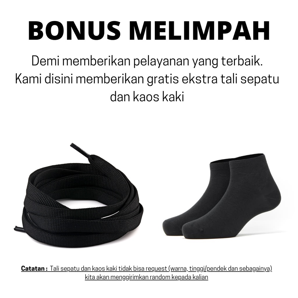 ORIGINAL - Sepatu Brand Lokal Kasual Pria Wanita No Brand Black White Low Not Sneakers Compass Vintage Hitam Putih Tinggi