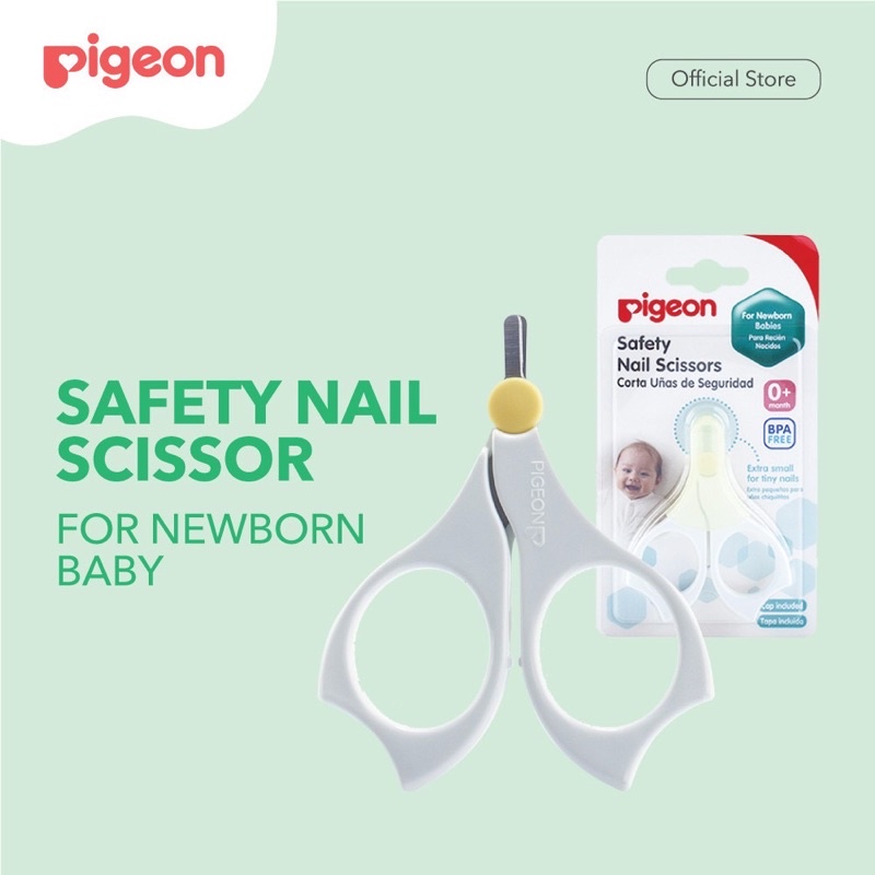 Pigeon Safety Nail Scissors for Newborn Baby Gunting Kuku Bayi