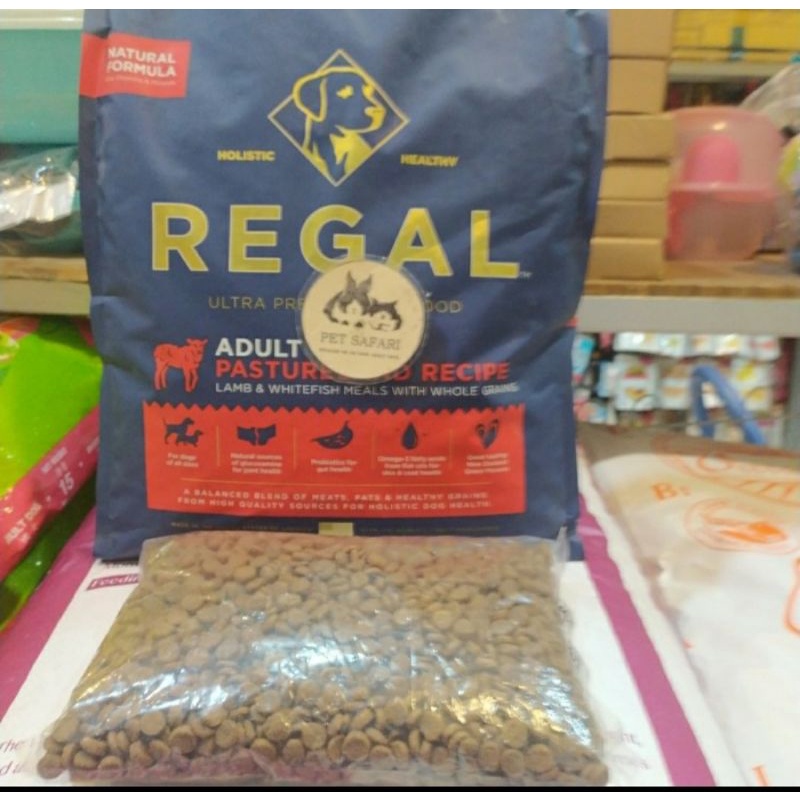 Jual Dog Food Regal Holistic lamb & Whitefish adult dogs Kemasan 1kg