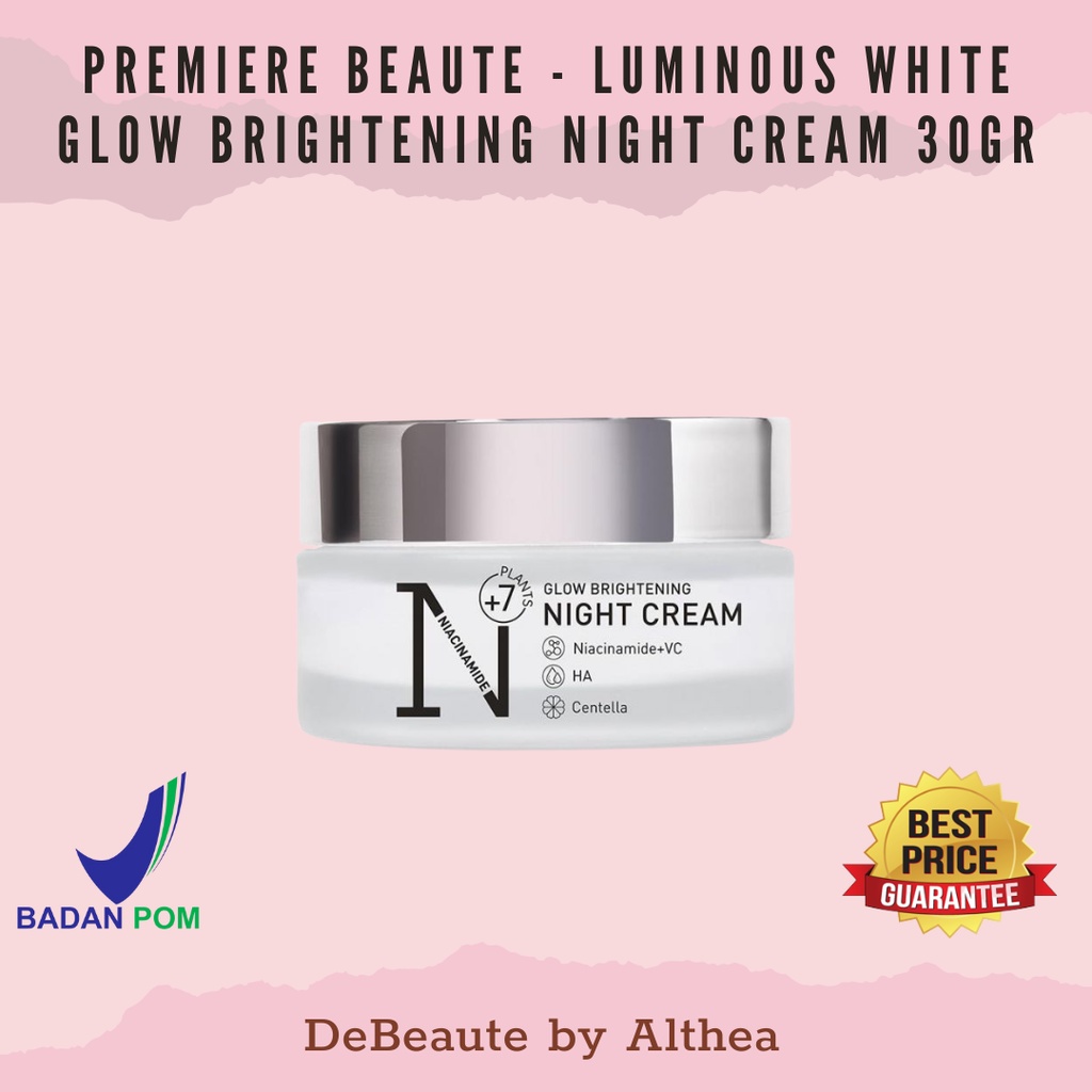 Premiere Beaute Luminous White Glow Brightening Night Cream 30gr