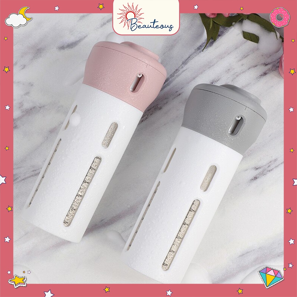 Botol Travel Set 4 In 1 Kit Botol Penyimpanan Dispenser Sabun Multifungsi