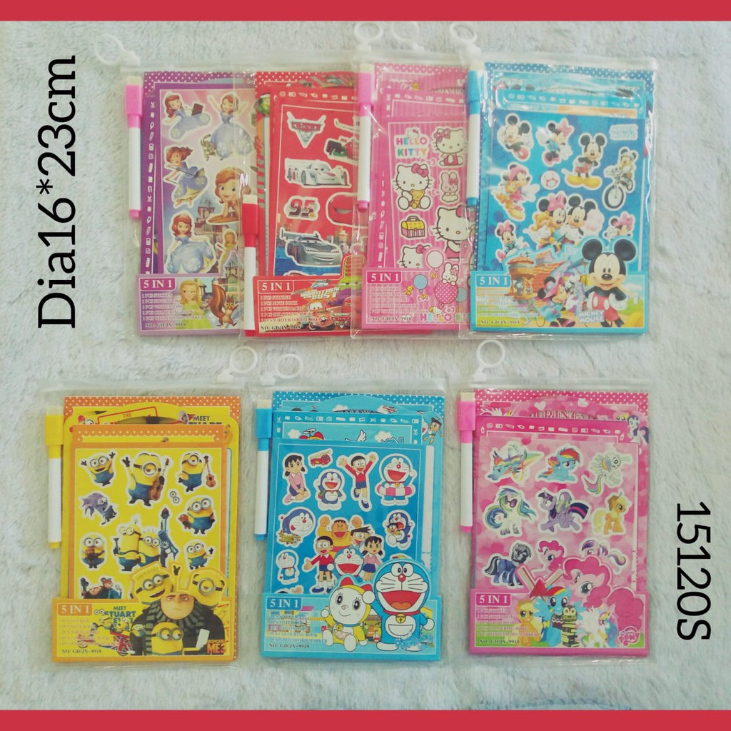 

alat tulis set anak sekolah stationery set 5 in 1 lengkap dengan papan tulis anak