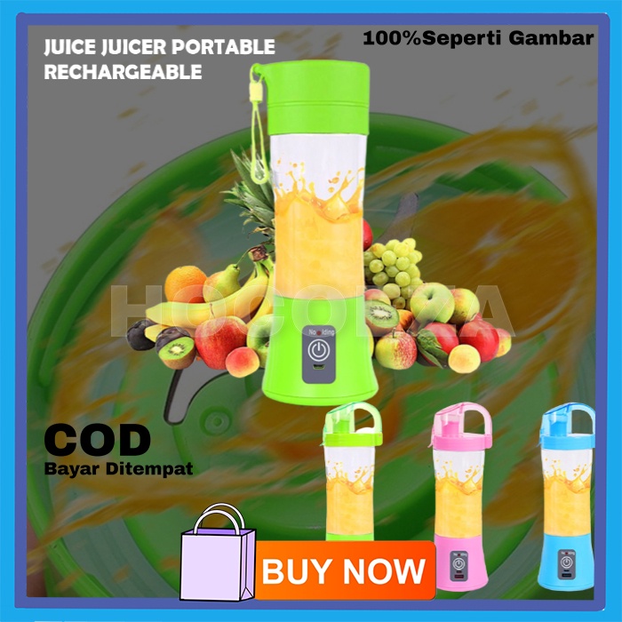 BLENDER PORTABLE JUICER PRAKTIS SERBAGUNA QUILLPIN JUICER RECHARGEABLE NEW SHAKE N TAKE VA294