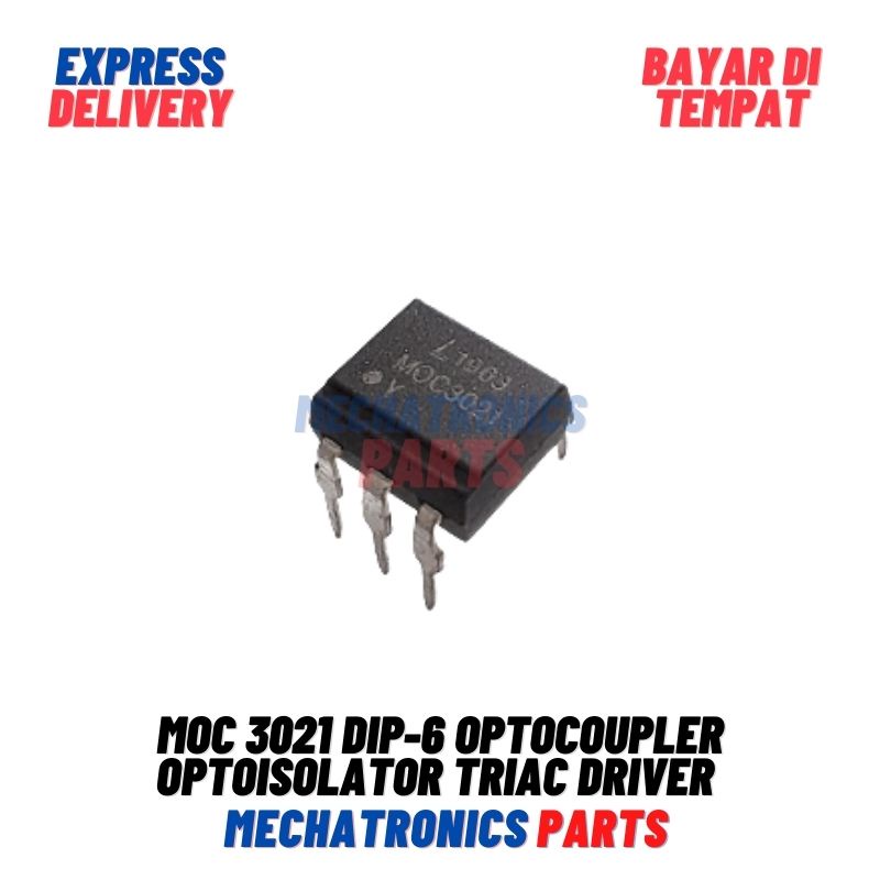 MOC3021 MOC 3021 DIP-6 OPTOCOUPLER OPTOISOLATOR TRIAC