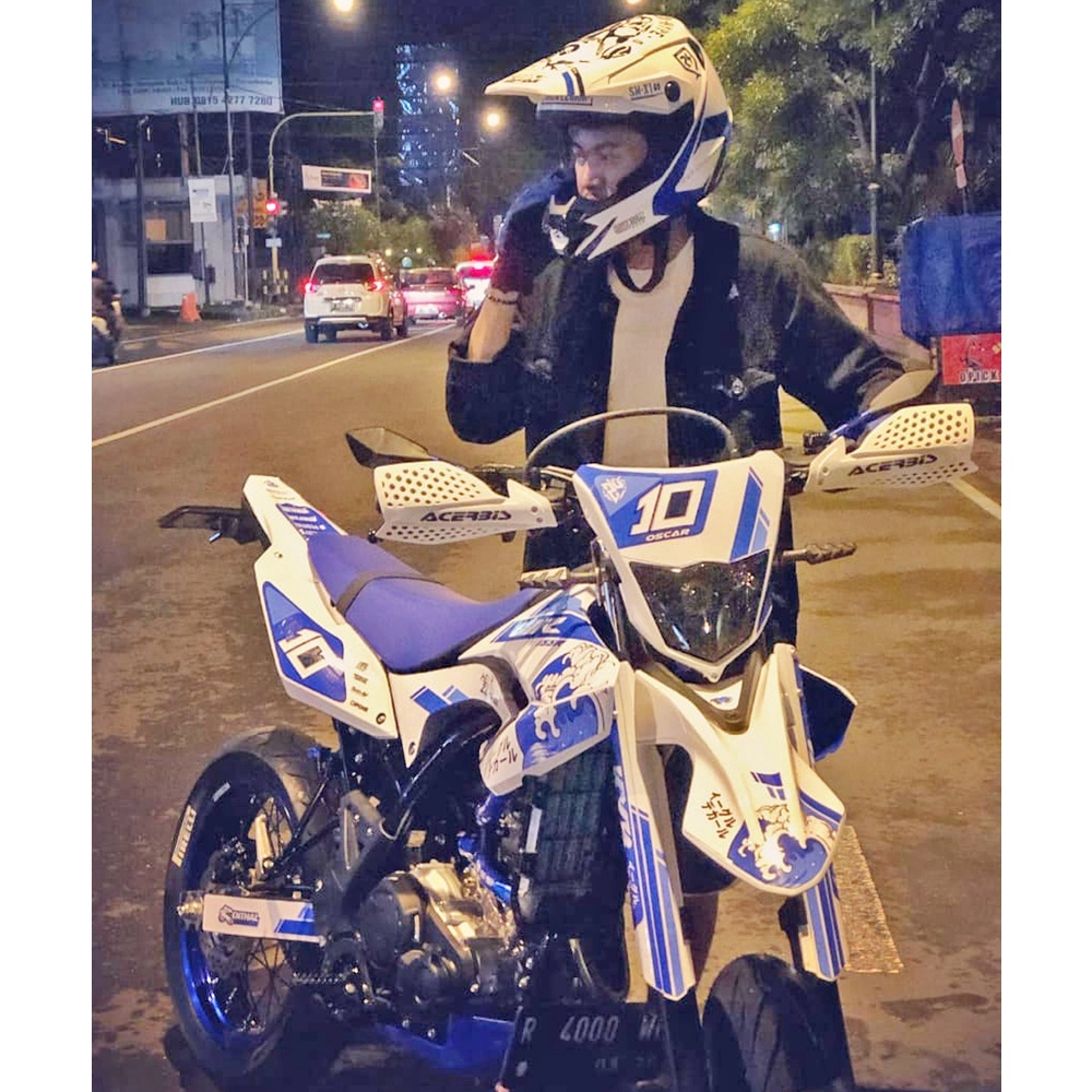 Decal Stiker Motor YAMAHA WR 155 SUPERMOTO HOLOGRAM Full Body Sticker Custom Variasi