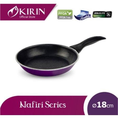 KIRIN FRYPAN | NAFIRI | 18 cm | TEFLON CLASSIC Wajan Penggorengan