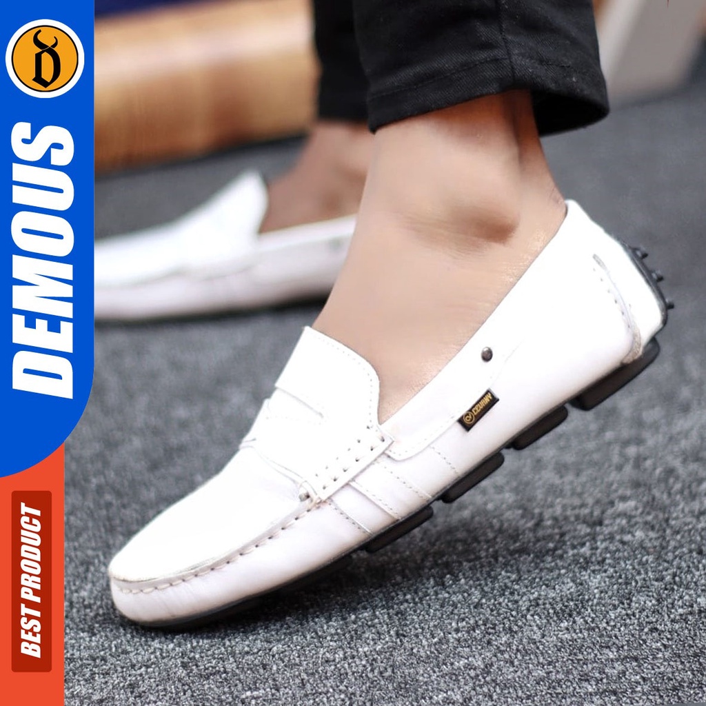 DEMOUS Valha - Sepatu Formal Pria Pantofel Kulit Asli