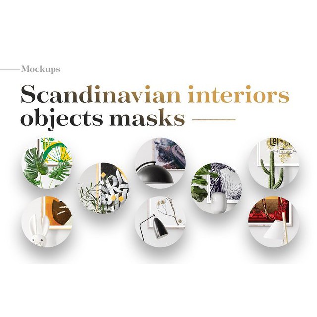 375 Mockups Scandinavian Framing - Photoshop